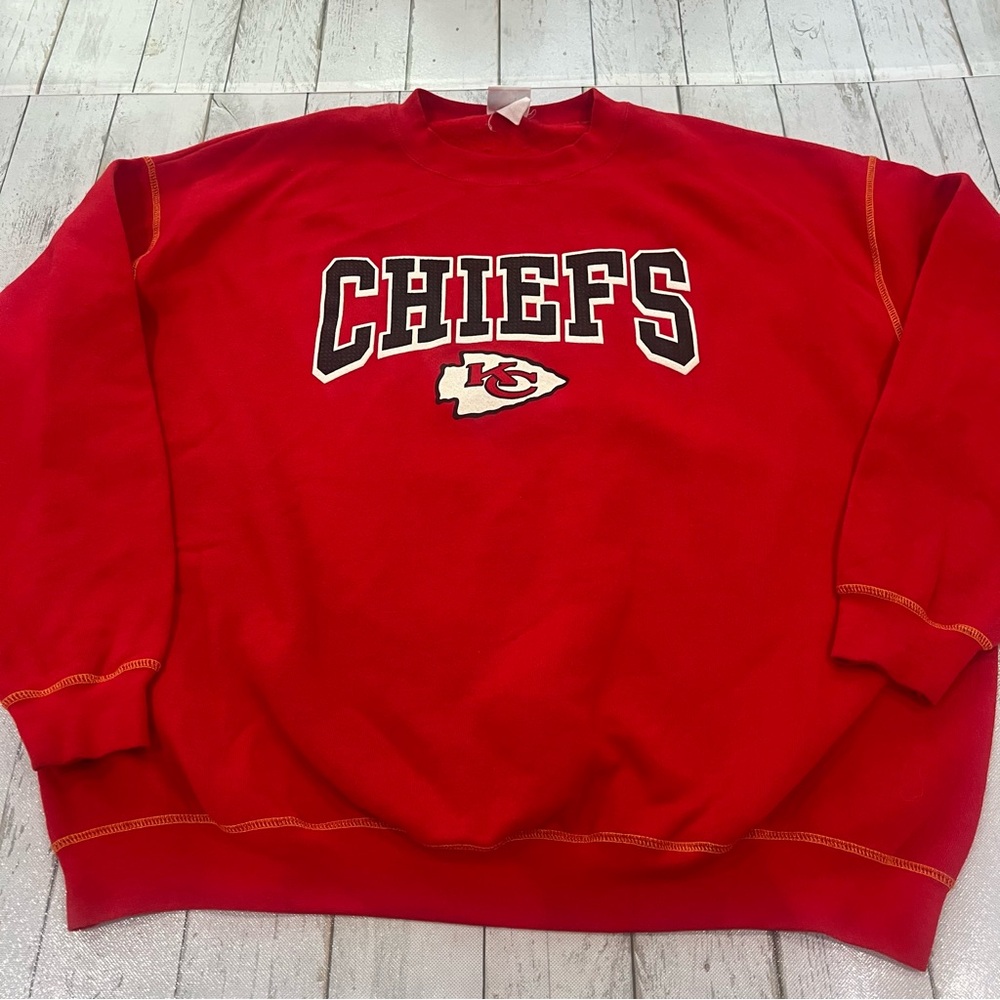 NFL vintage Kansas City Chiefs crewneck sweatshirt Sz XL Made in USA